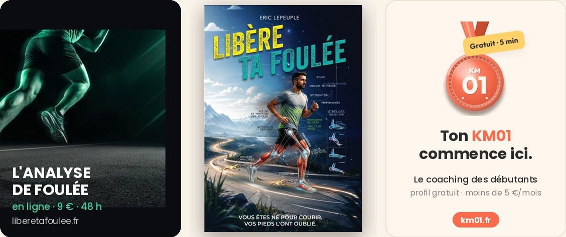 Le livre Libère ta foulée lanalyse de foulée en ligne liberetafouleefr et le coaching débutants KM01
